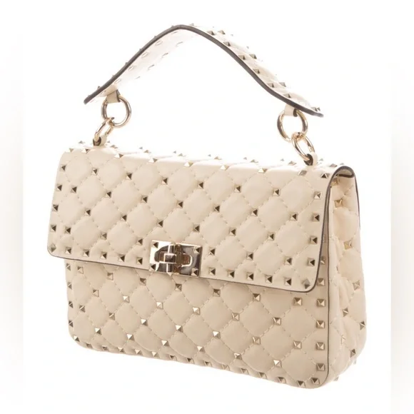 Valentino Garavani Medium Rockstud Leather HandBag - Picture 1 of 6